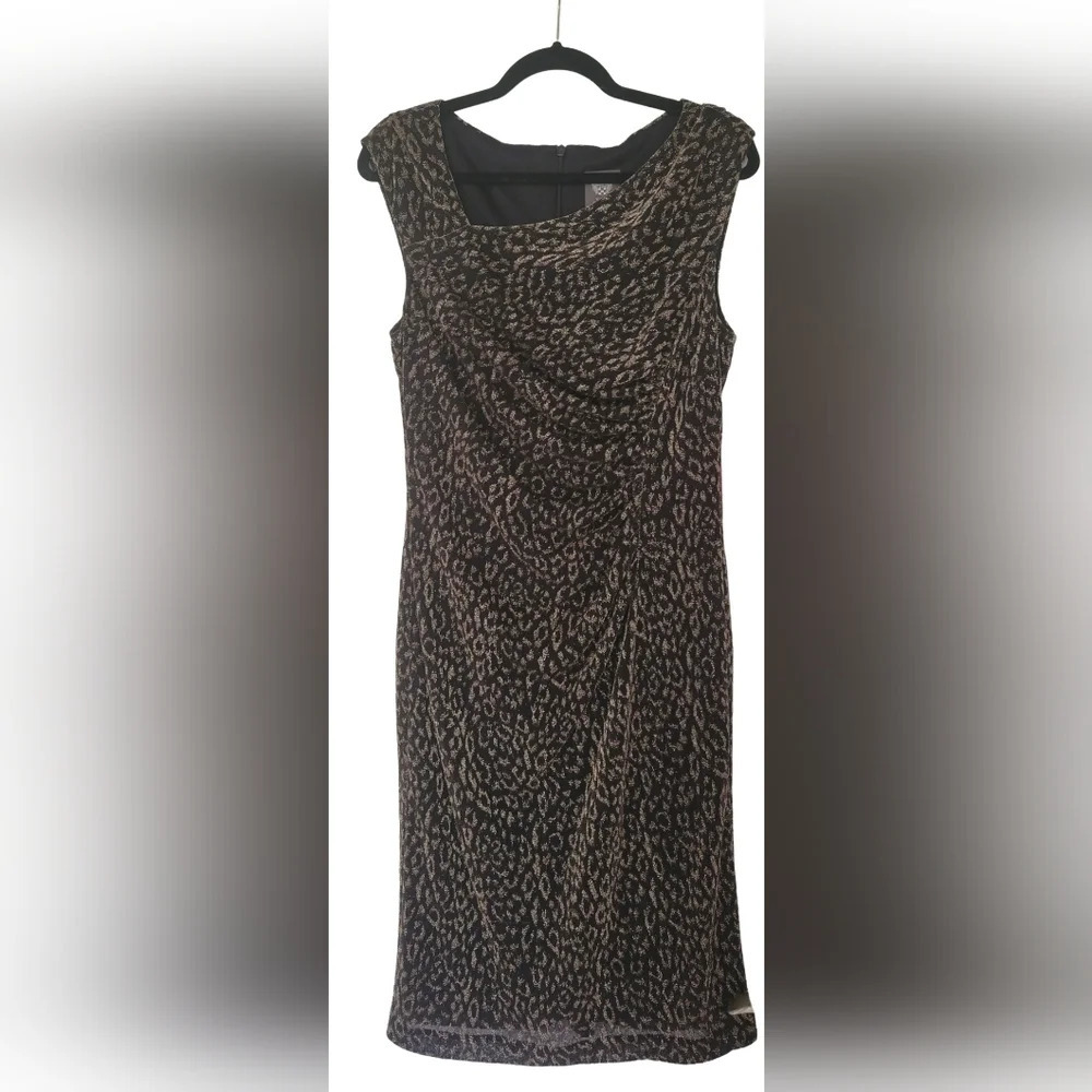 Vince Camuto Women's Metallic Knit Bodycon  Dress